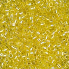 DB0171B Yellow Transparent AB, Size 11/0 Miyuki Delica Beads, 50gm bag