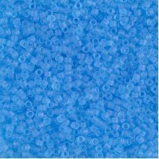 DB0747 Transparent Aqua Matte Miyuki 11/0 Delica Beads, 50 Gram Bag