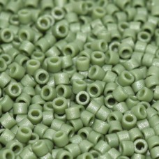 DB2291B  Frost Opaque Glazed Dark Green Size 11/0 Miyuki Delica Beads, 50gm bag