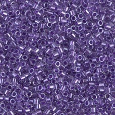 DBM0906 Sparkling Purple Lined Crystal, Size 10/0  Miyuki Delica Beads, Colour c...