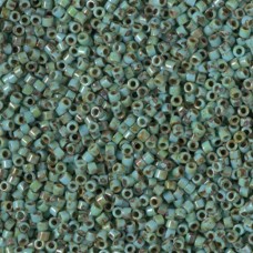 DBM2264 Opaque Turquoise Blue Picasso, Size 10/0  Miyuki Delica Beads, Colour co...