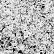 DBL0141 Crystal Transparent Size 8/0 Miyuki Delica Beads, Colour Code 0141, 5.2g...