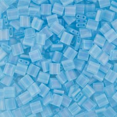 Bulk Bag Tila Beads Aquamarine Transparent AB Matte 50g - 0148FR