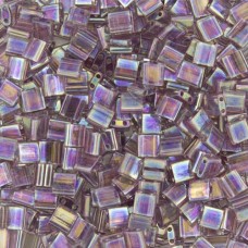 Tila Beads Light Transparent Amethyst AB 5.2gm pack - 0256