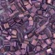 Bulk Bag Tila Beads Light Amethyst Transparent Gold Luster 50g - 0316