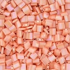 Tila Beads Peach Opaque AB 5.2gm pack - 0596-1