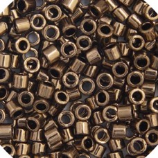 DBSC-0022 Bronze Metallic Size 15/0 Cut Miyuki Delica Beads, Colour code 0022, A...