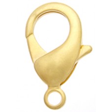 10mm Matte Gold Lobster Clasps, Pack of 5