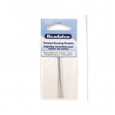 Medium Beadlon Twisted Needles, 3.5", Pack of 10, 700M-201